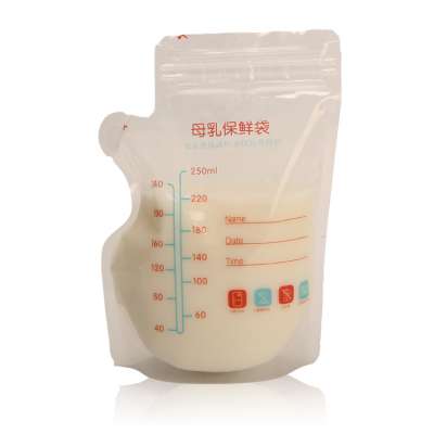 Customized disposable 8 oz breast milk storage bag